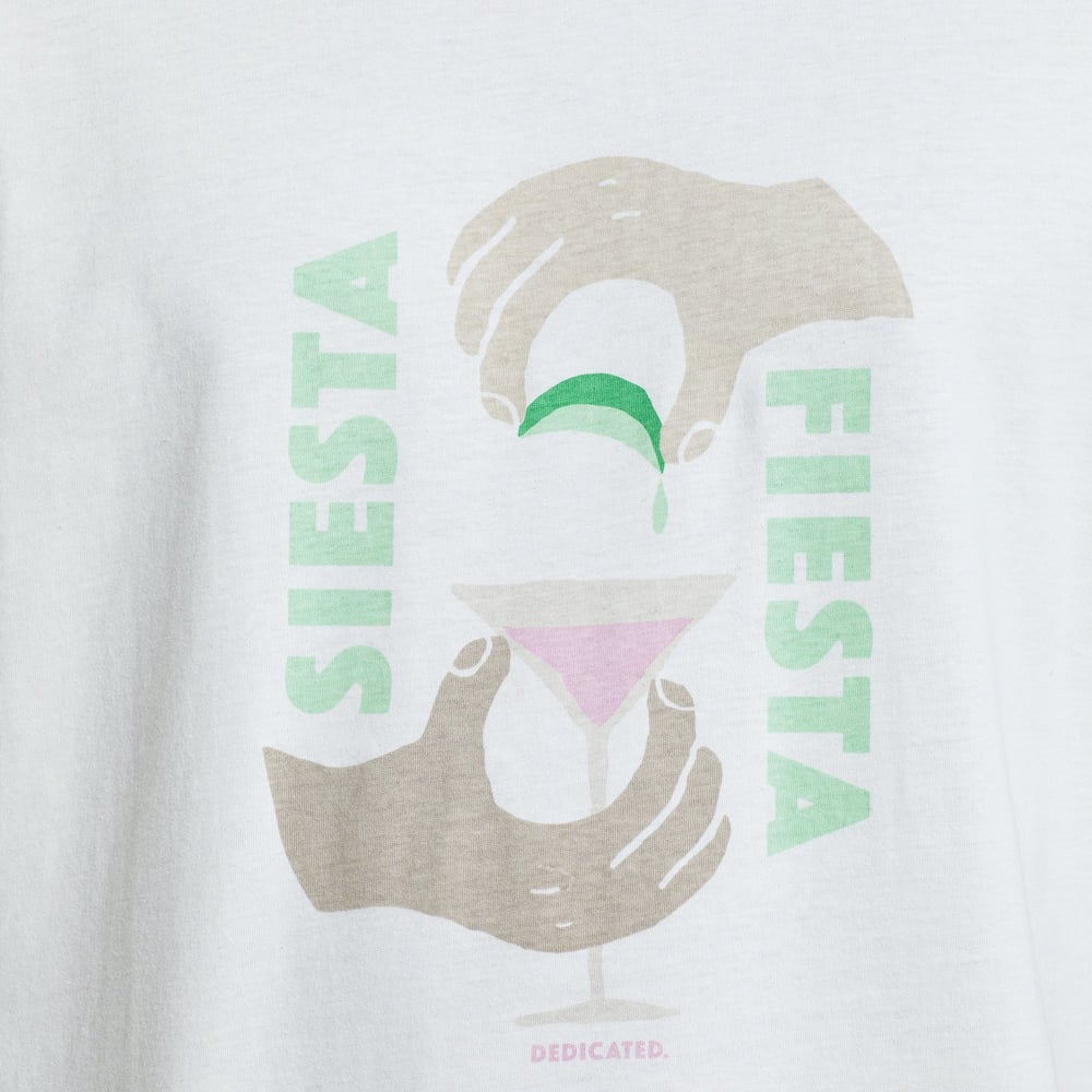 T-shirt Stockholm Siesta Fiesta Hands Off White
