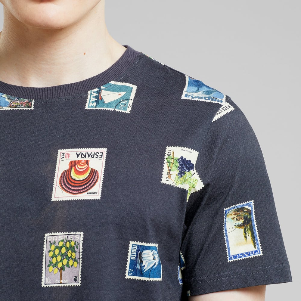T-shirt Stockholm Stamps Charcoal