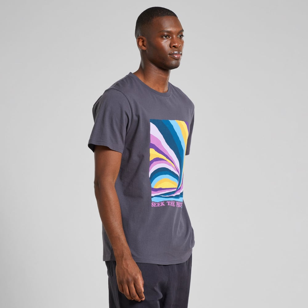 T-shirt Stockholm Wave Sunset Charcoal