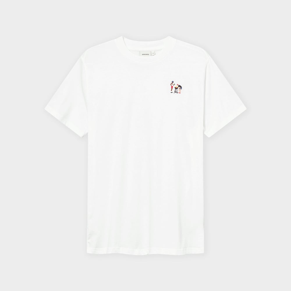 T-shirt Stockholm BBQ Emb White