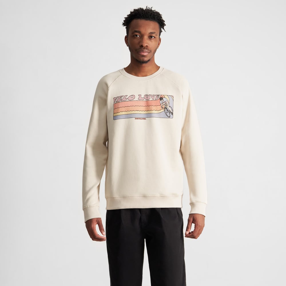Sweatshirt Malmoe Retro Velo Love Oat White