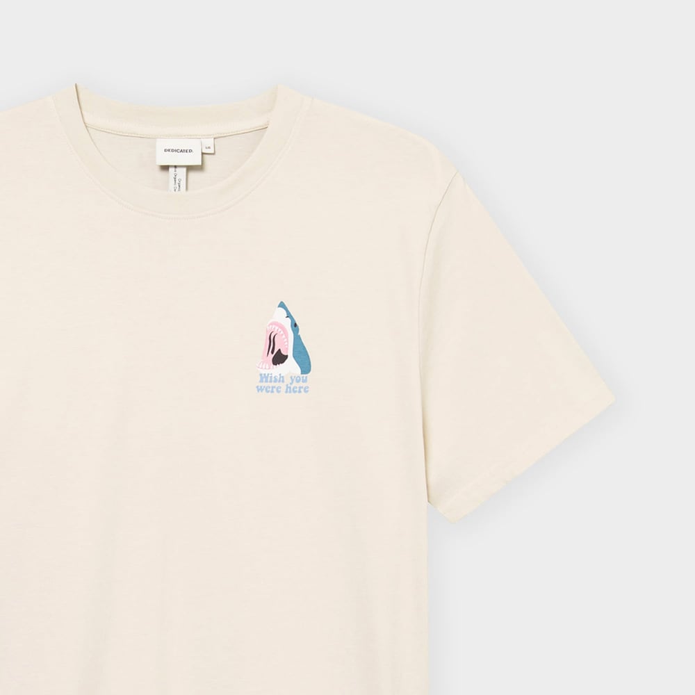 T-shirt Stockholm Wish Chest Oat White