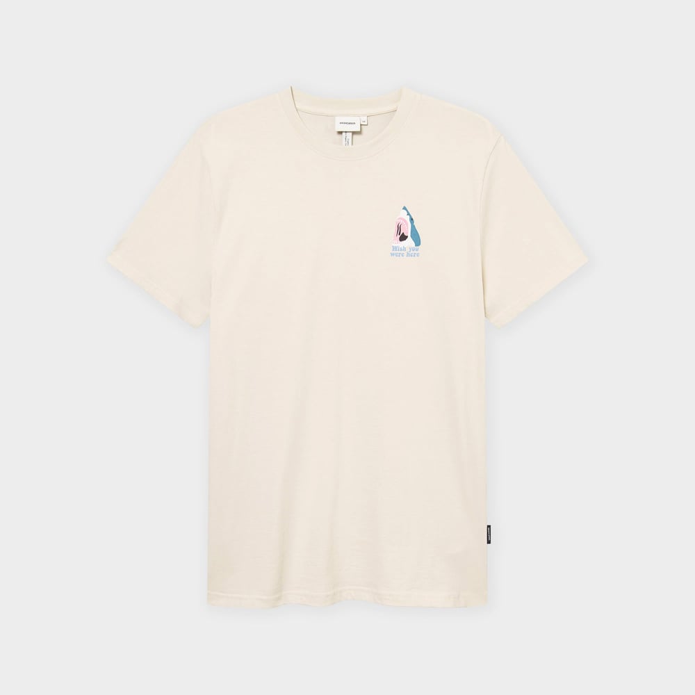 T-shirt Stockholm Wish Chest Oat White