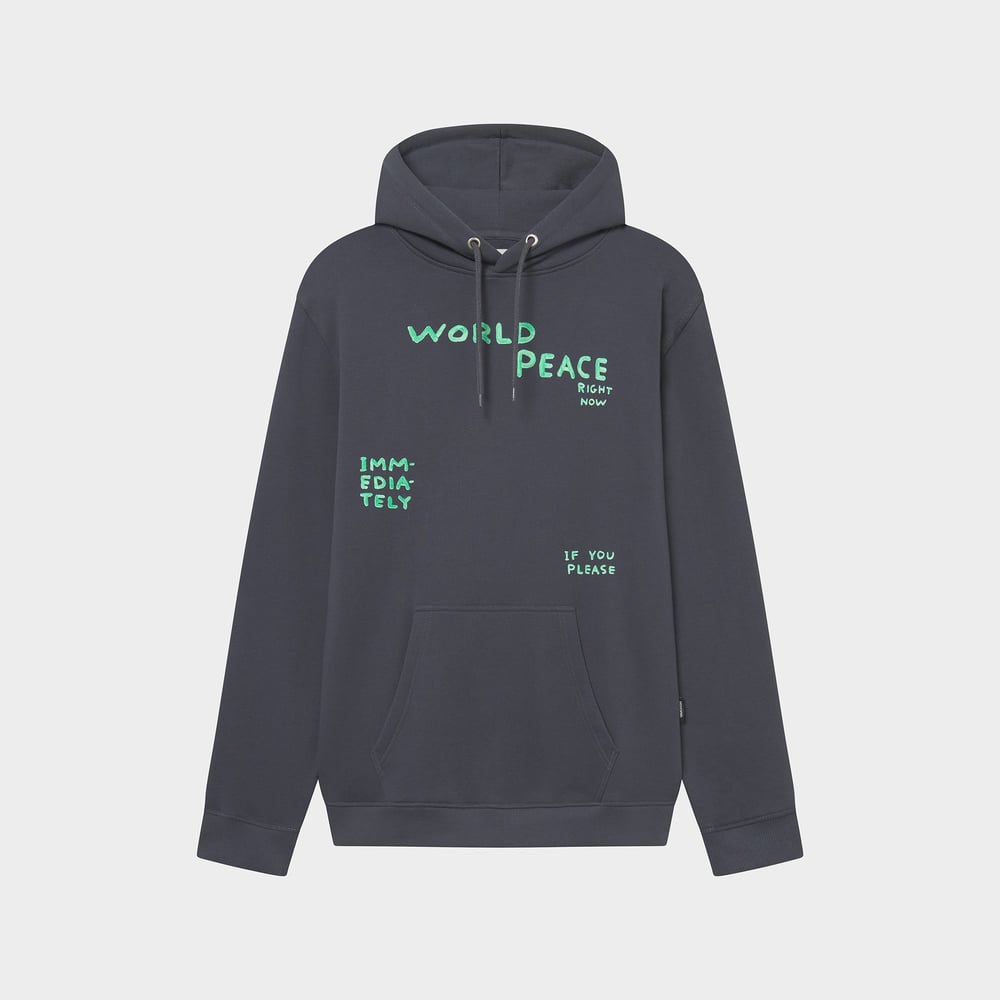 Hoodie Falun World Peace Charcoal