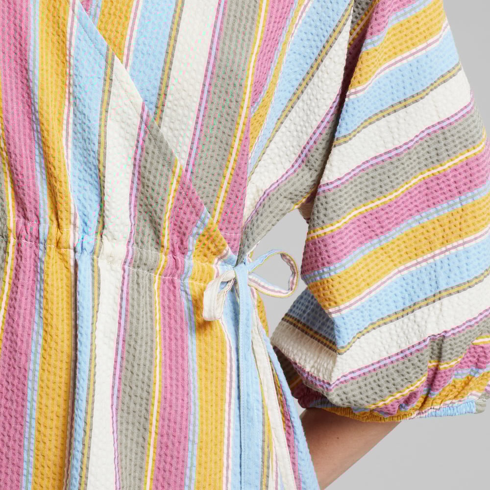 Wrap Dress Ugglan Club Stripe Multi Color