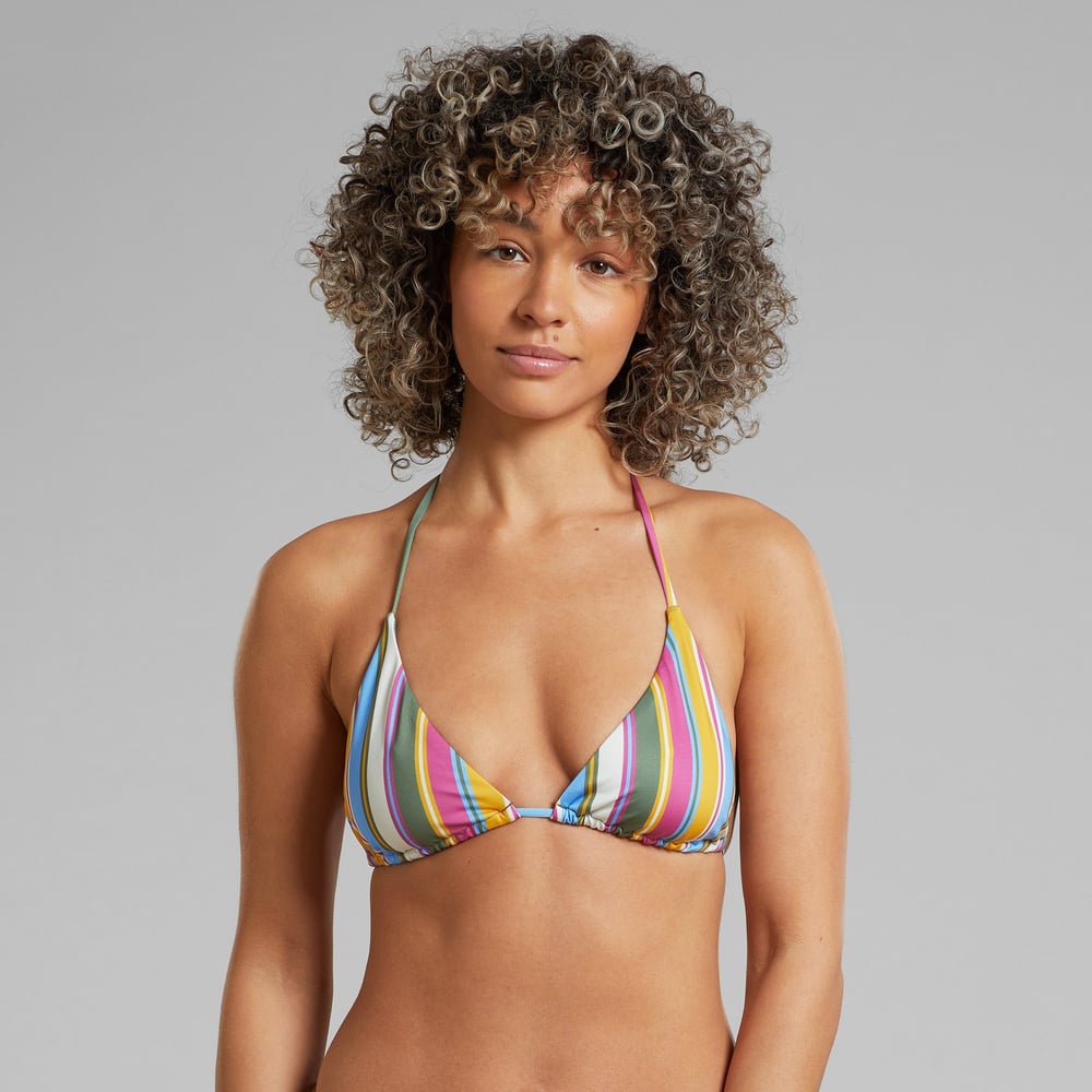 Bikini Top Yxlan Club Stripe Multi Color
