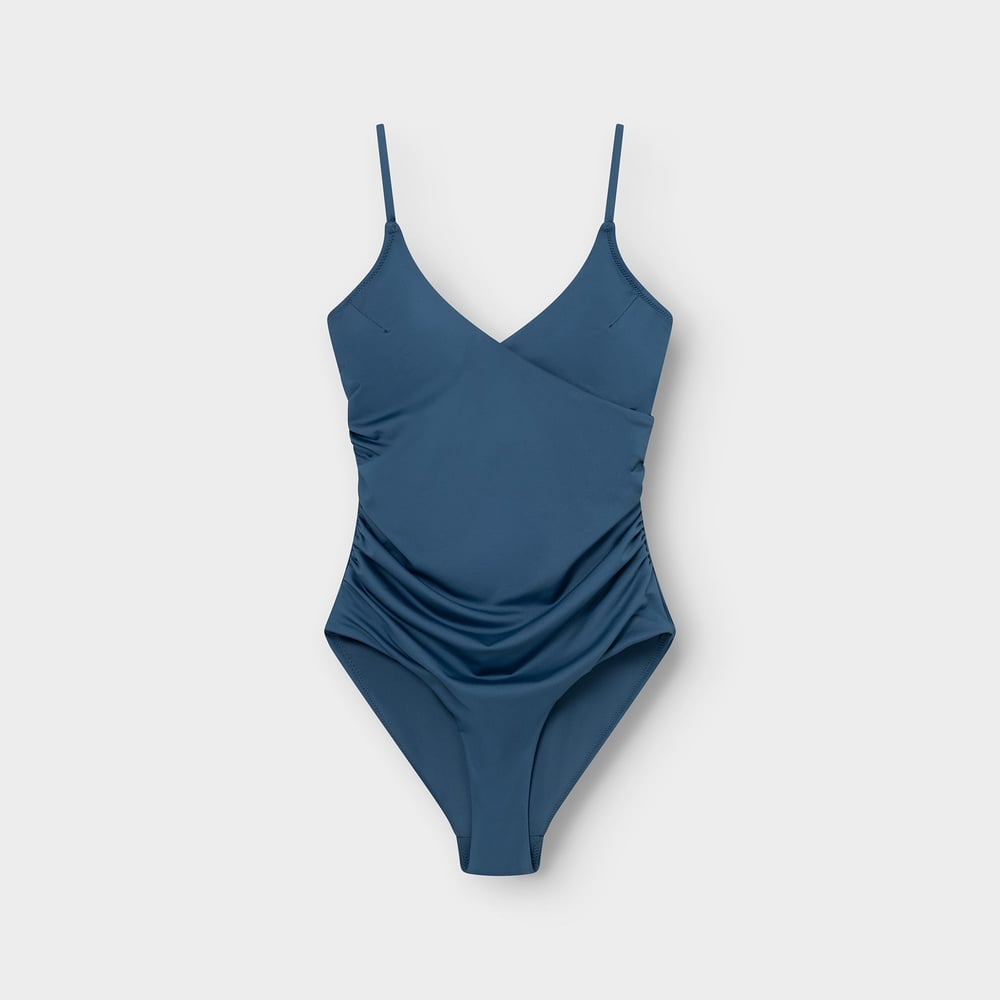 Wrap Swimsuit Klinte Majolica Blue