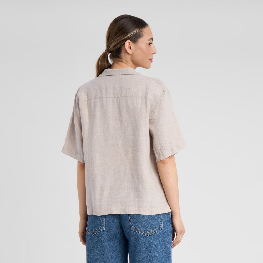 Shirt Valje Linen Emb Ecru