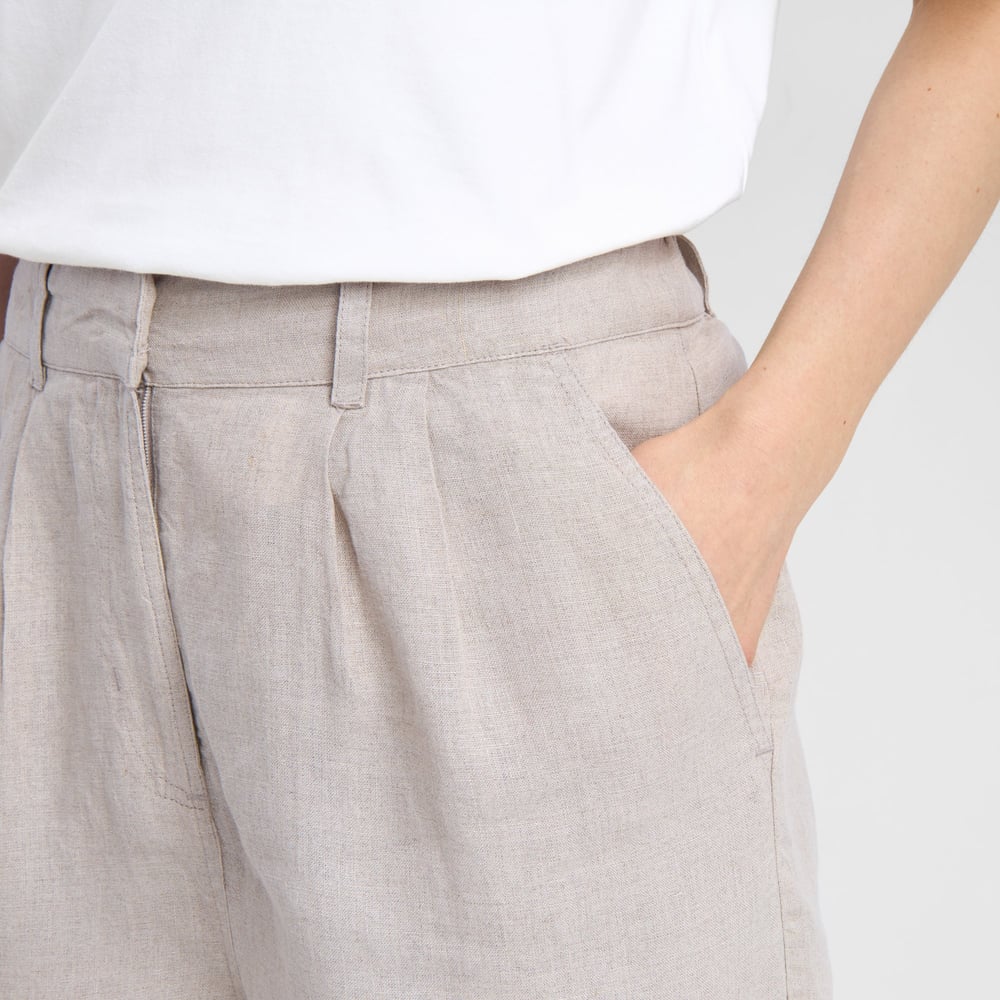 Shorts Djupvik Linen Ecru