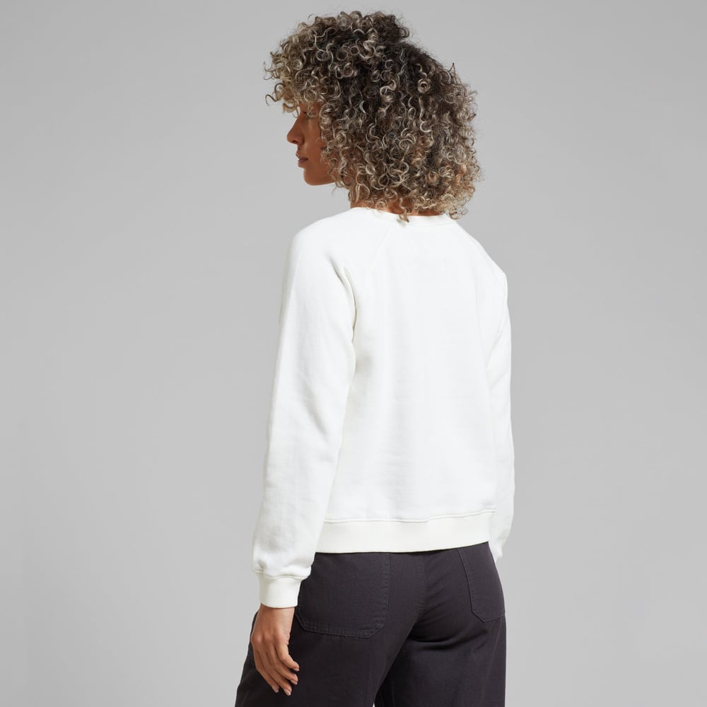 Sweatshirt Ystad Double Dolphin Emb Off White