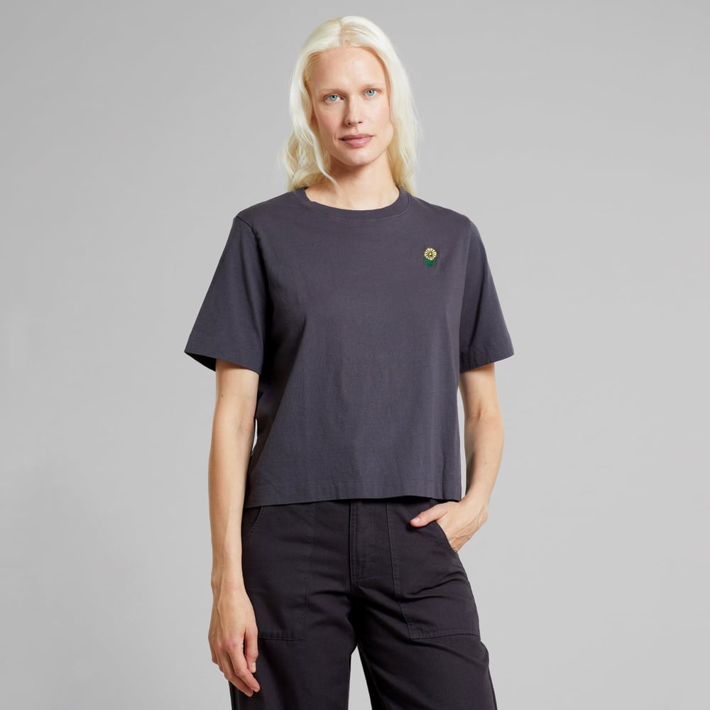T-shirt Vadstena One Dandelion Charcoal