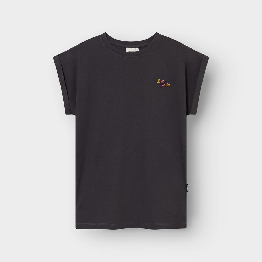 T-shirt Visby Siesta Fiesta Text Charcoal