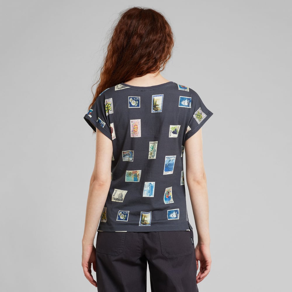 T-shirt Visby Stamps Charcoal