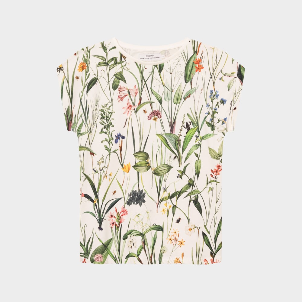 T-shirt Visby Flower Field Off-White