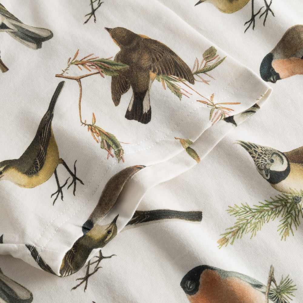 T-shirt Stockholm Autumn Birds Off-White
