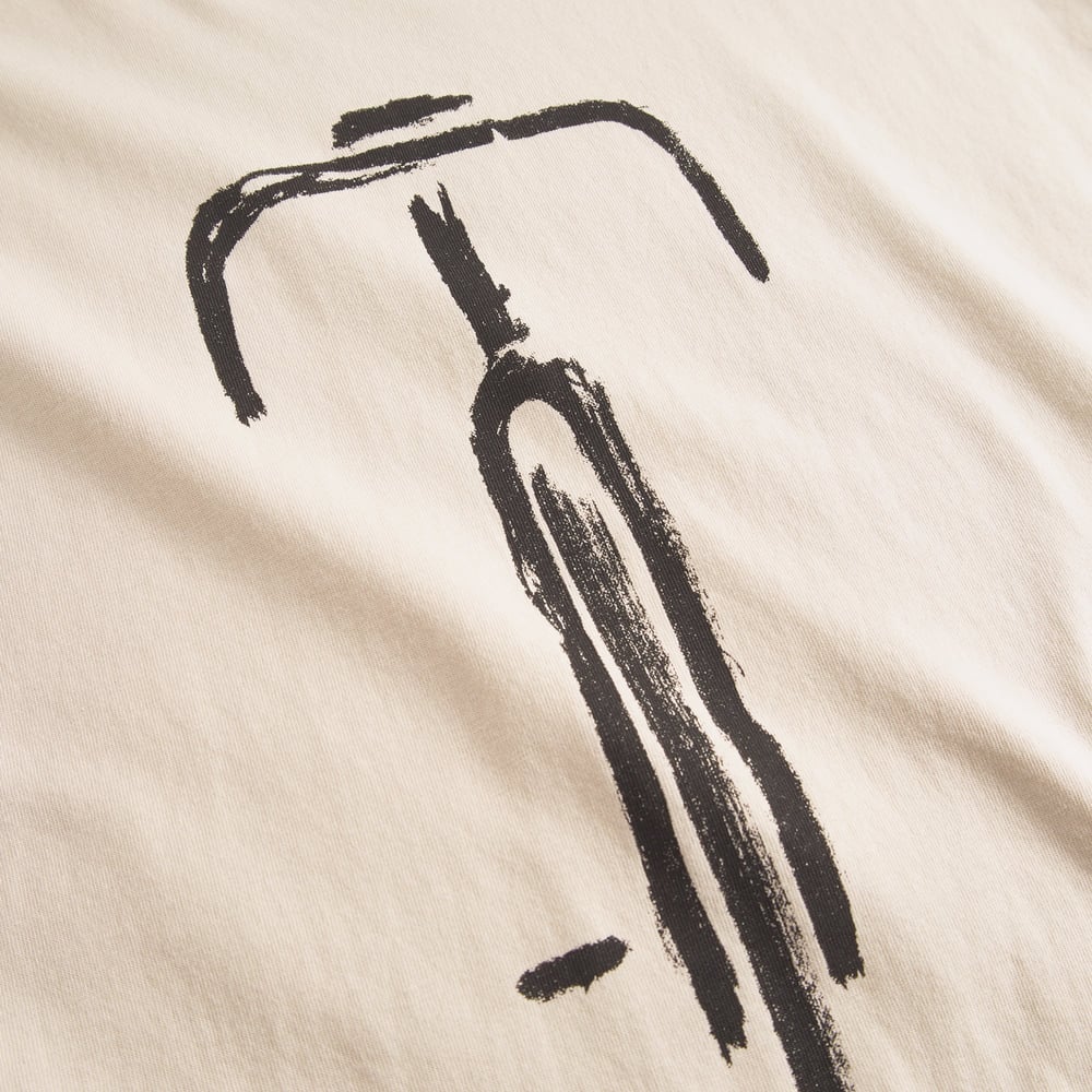 T-shirt Stockholm Bike Front Oat White