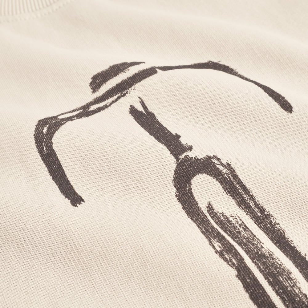 Sweatshirt Malmoe Bike Front Oat White