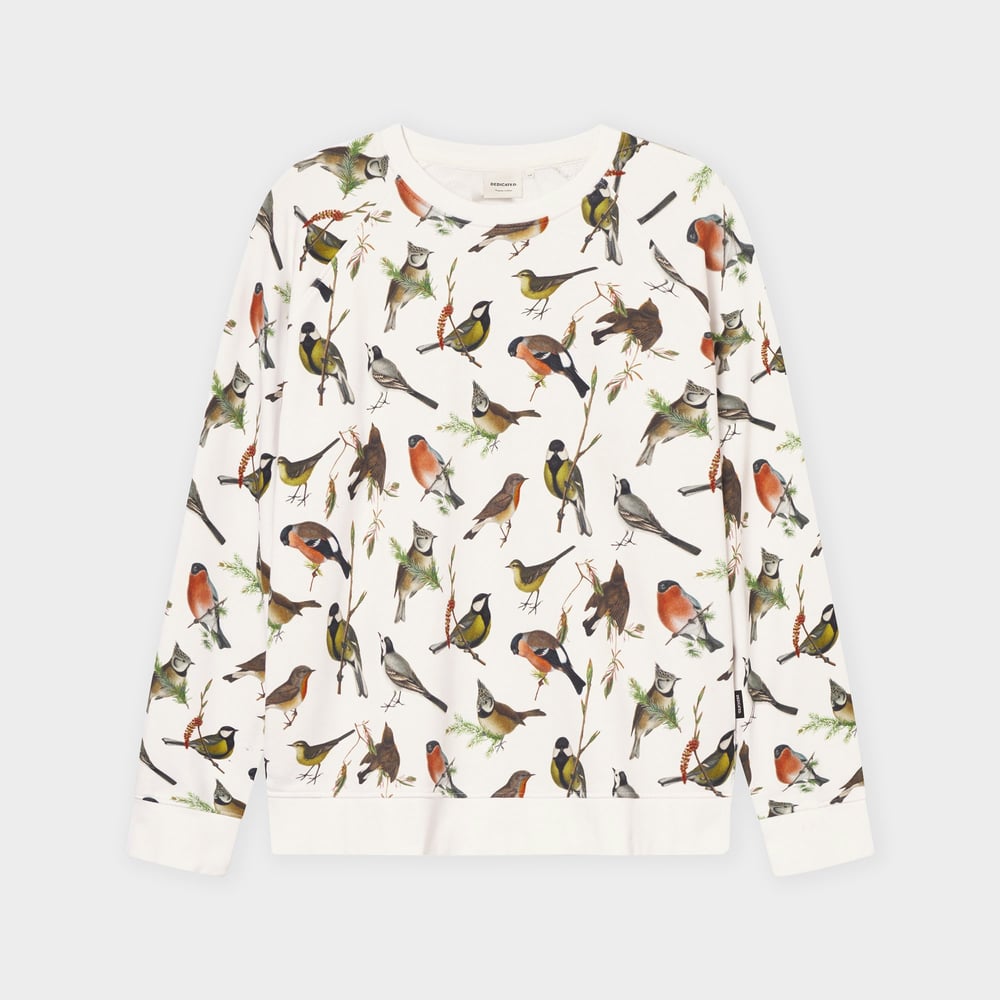 Sweatshirt Malmoe Autumn Birds Off White