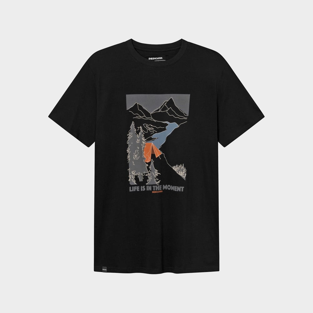 T-shirt Stockholm Camping Moments Black