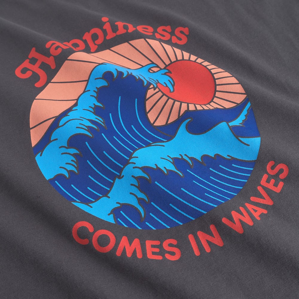 T-shirt Visby Happiness Charcoal