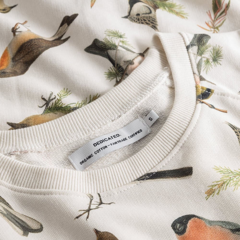 Sweatshirt Ystad Autumn Birds Off White