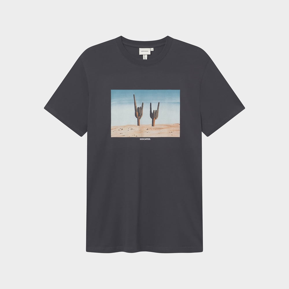 T-shirt Stockholm Cactus Sign Charcoal