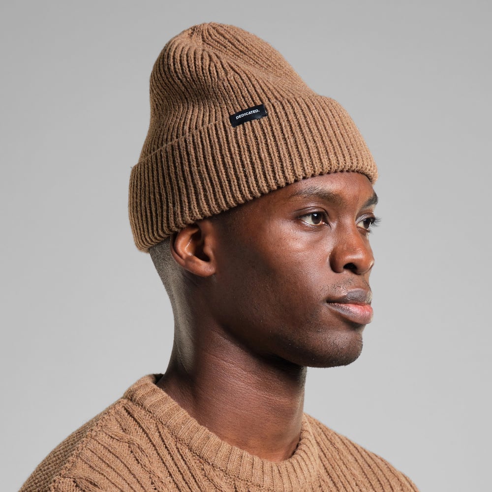 Beanie Hemavan Wool Camel Brown