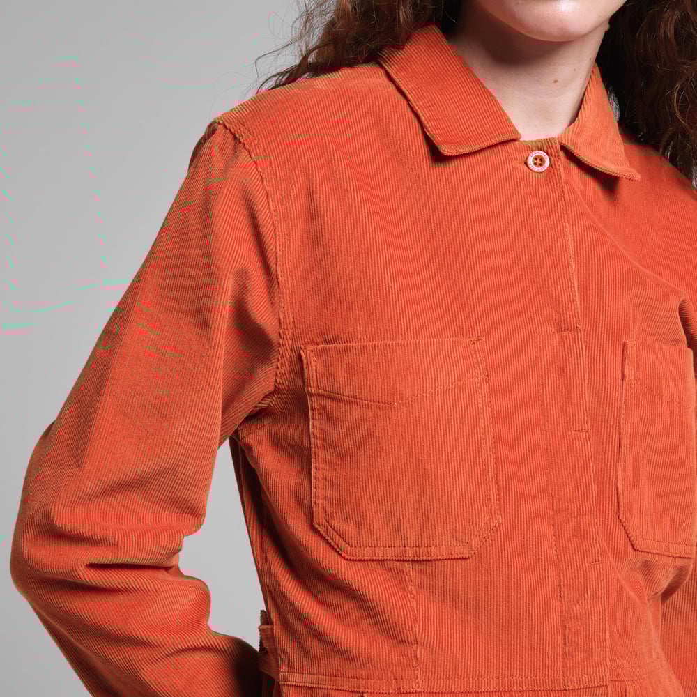 Overall Docksta Corduroy Cinnamon Orange