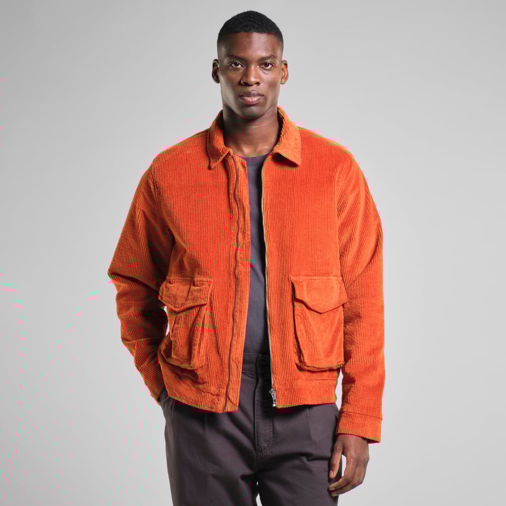 Padded Jacket Vallentuna Corduroy Cinnamon Orange