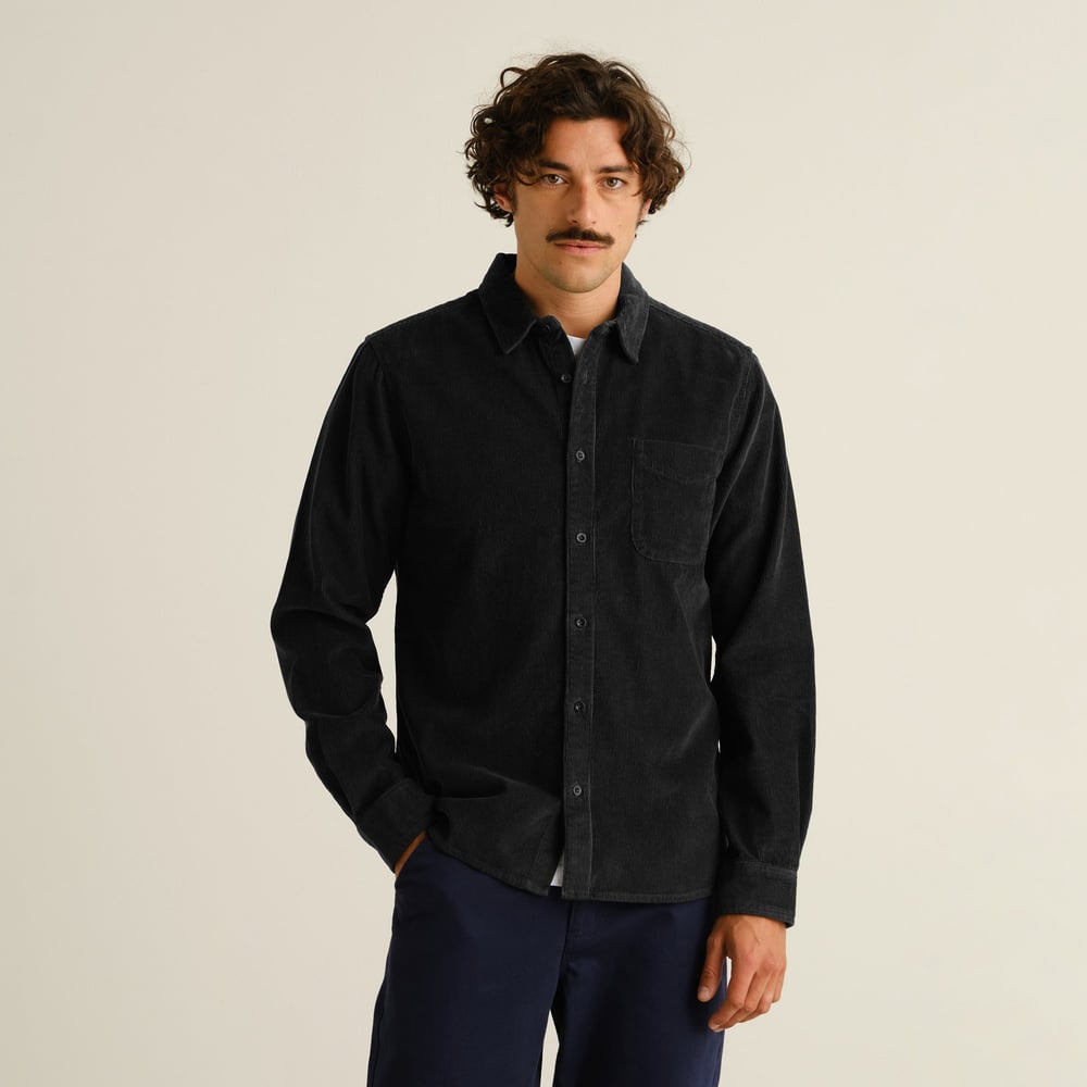 Shirt Varberg Corduroy Black