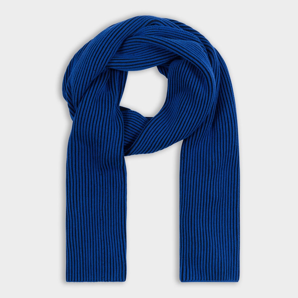 Scarf Norrfors Brioche Black/Blue