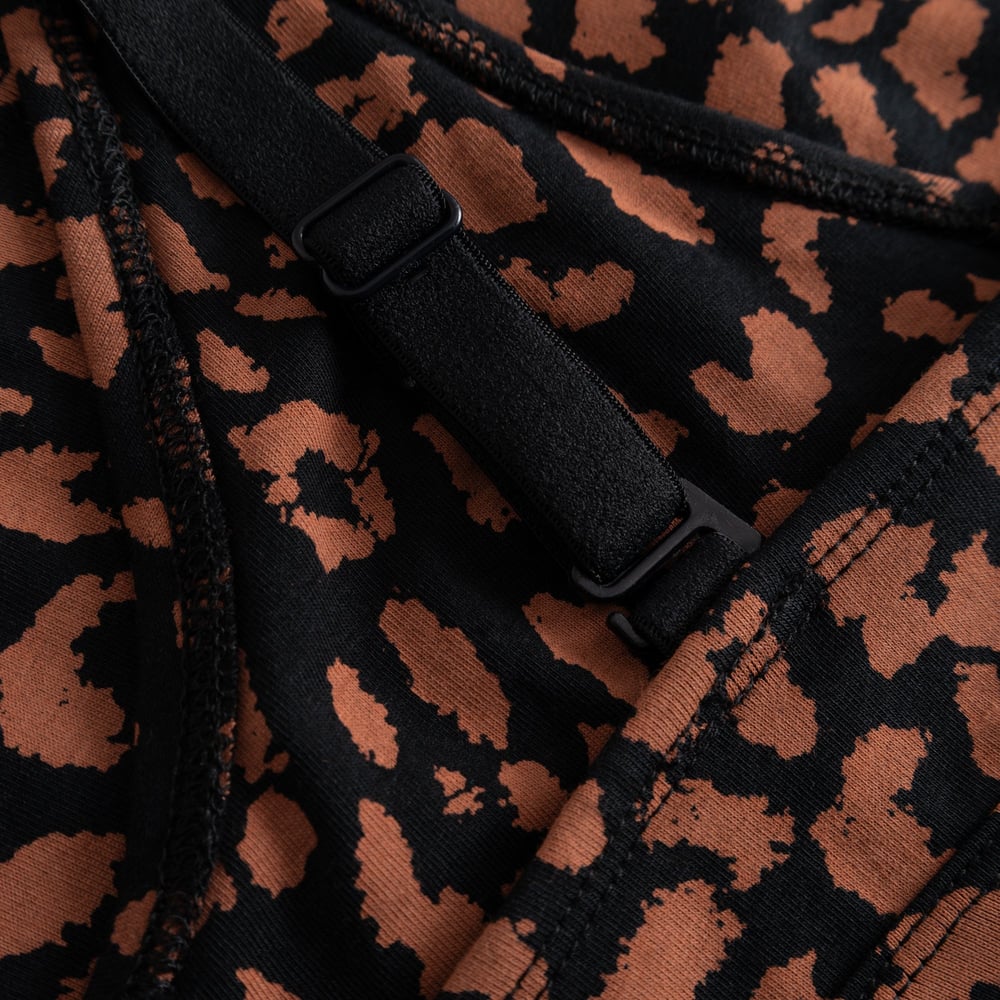 Soft Bra Junsele Leopard Terracotta Red