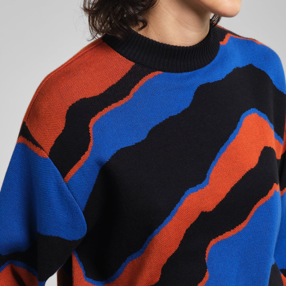 Sweater Limhamn Faded Mountains Multi Color