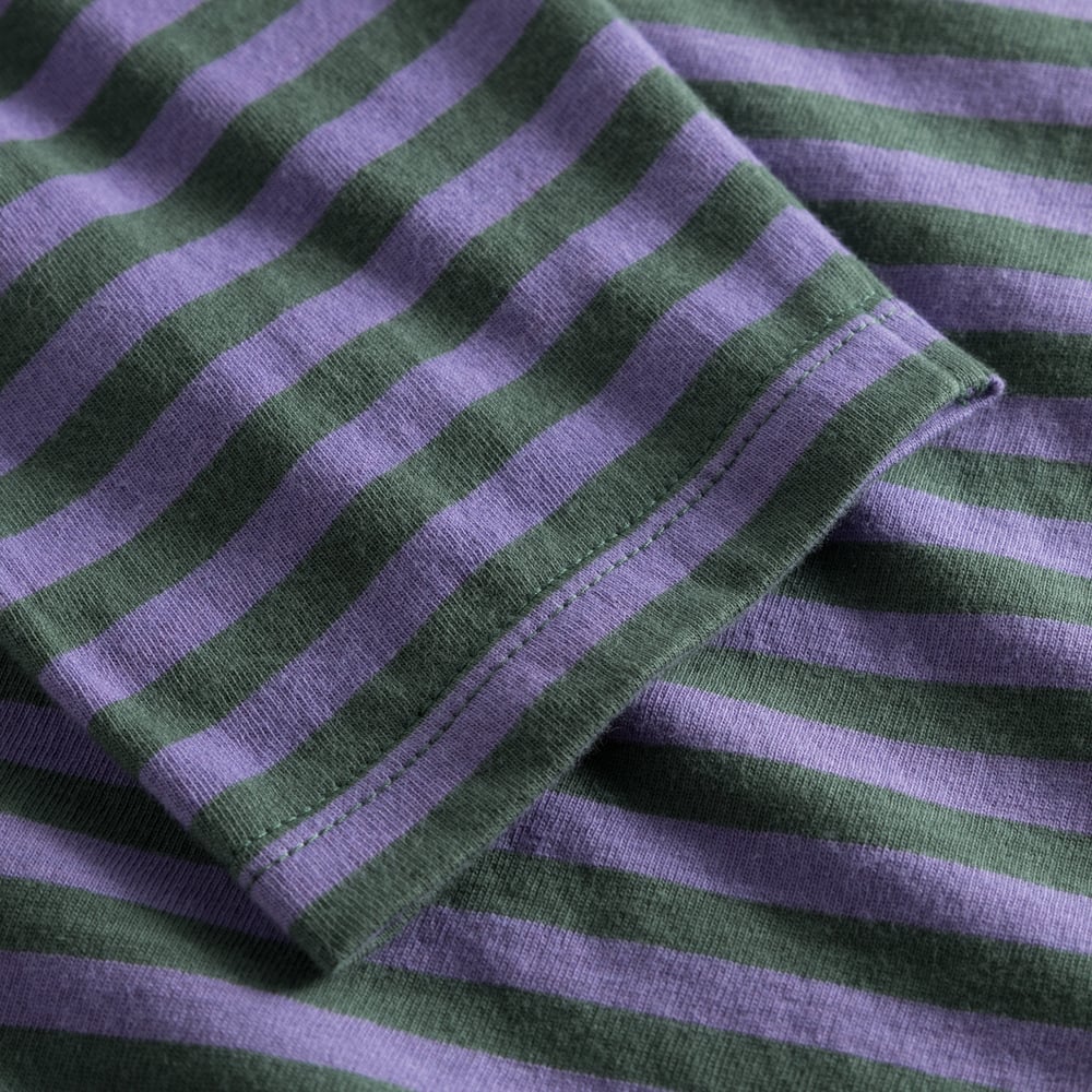 Top Humledal Stripes Forest Green/Paisley Purple