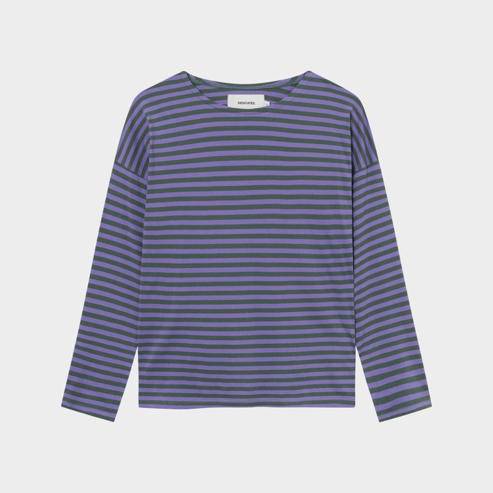 Top Humledal Stripes Forest Green/Paisley Purple