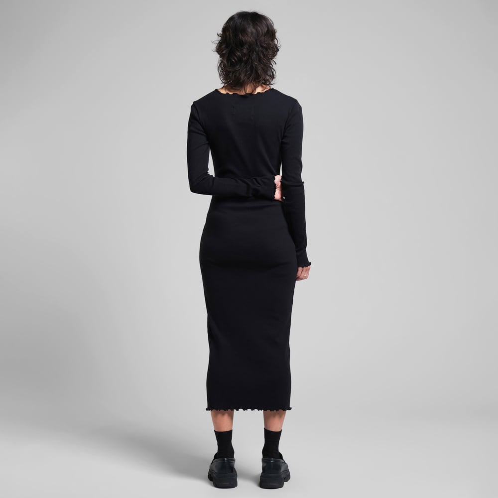 Rib Dress Lofta Black
