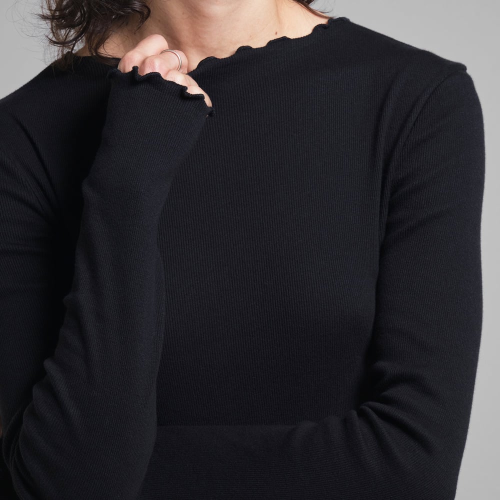 Rib Dress Lofta Black