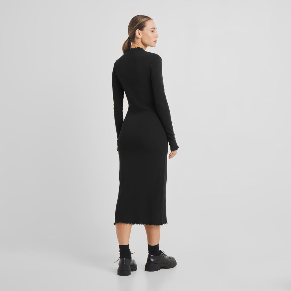 Rib Dress Lofta Black