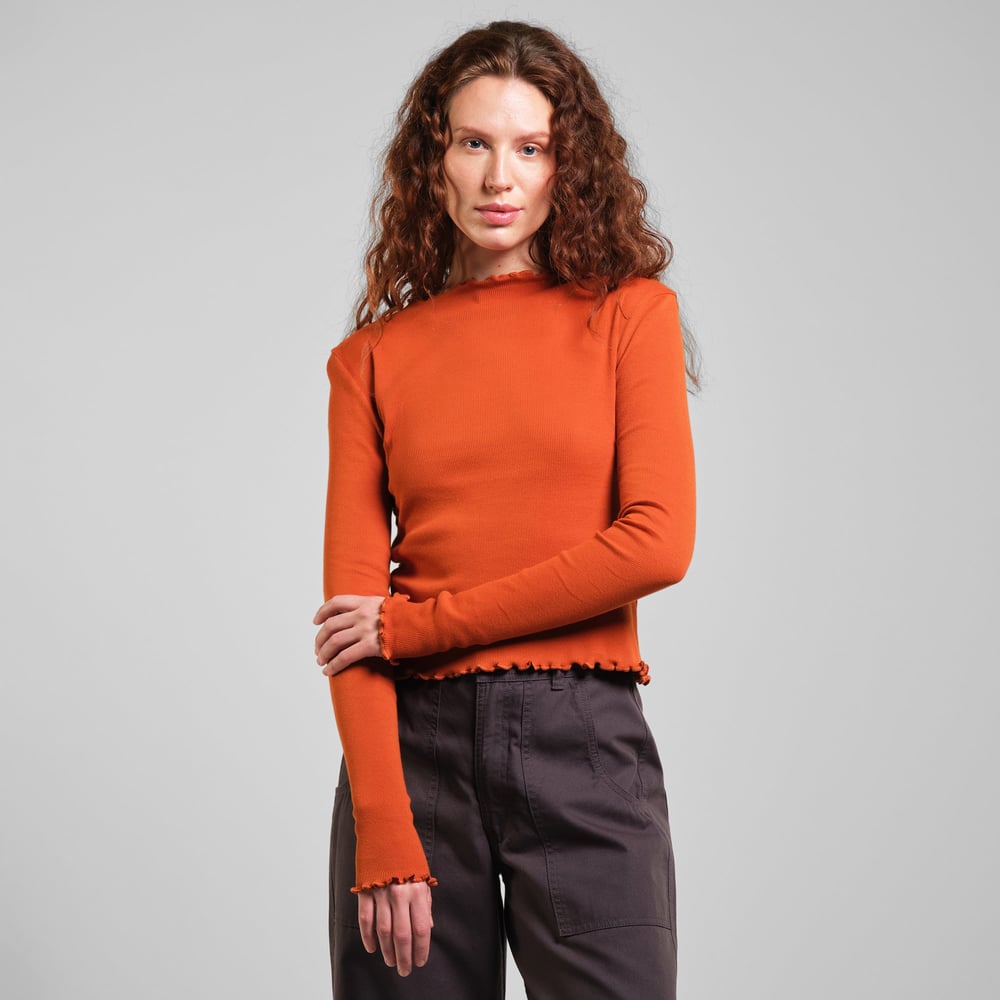 Rib Top Ryd Cinnamon Orange