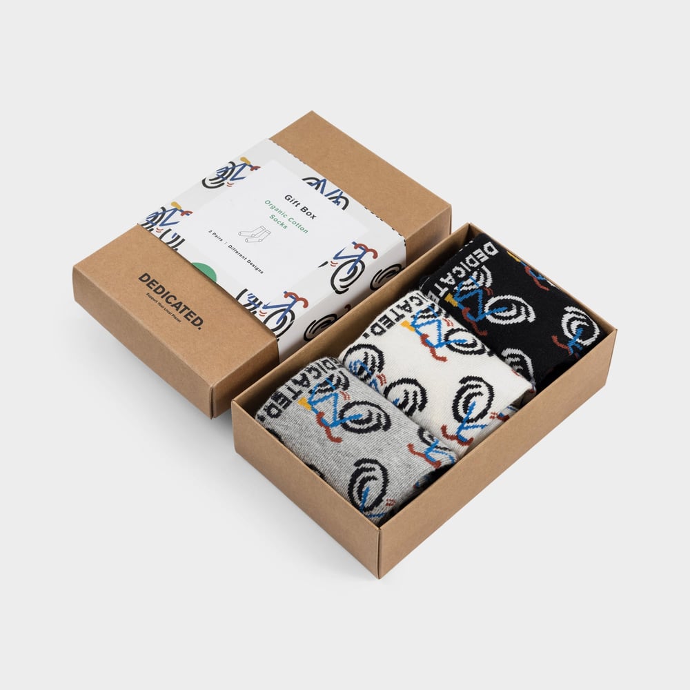 Socks Sigtuna Happy Bike AOP 3-pack