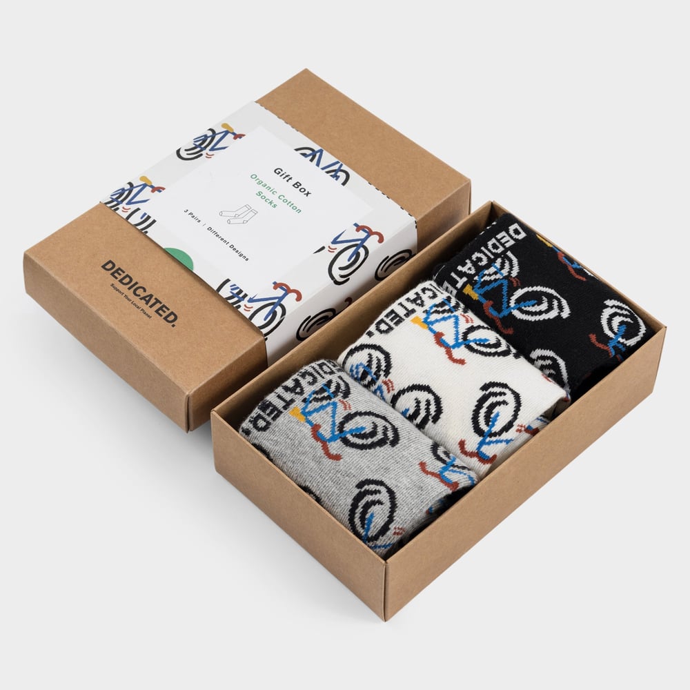 Socks Sigtuna Happy Bike AOP 3-pack