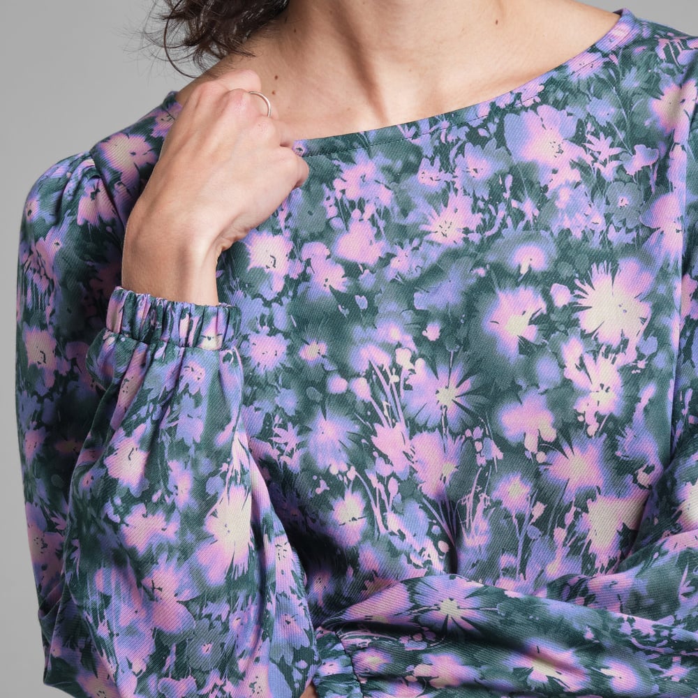 Dress Hjo Blurred Flowers Purple