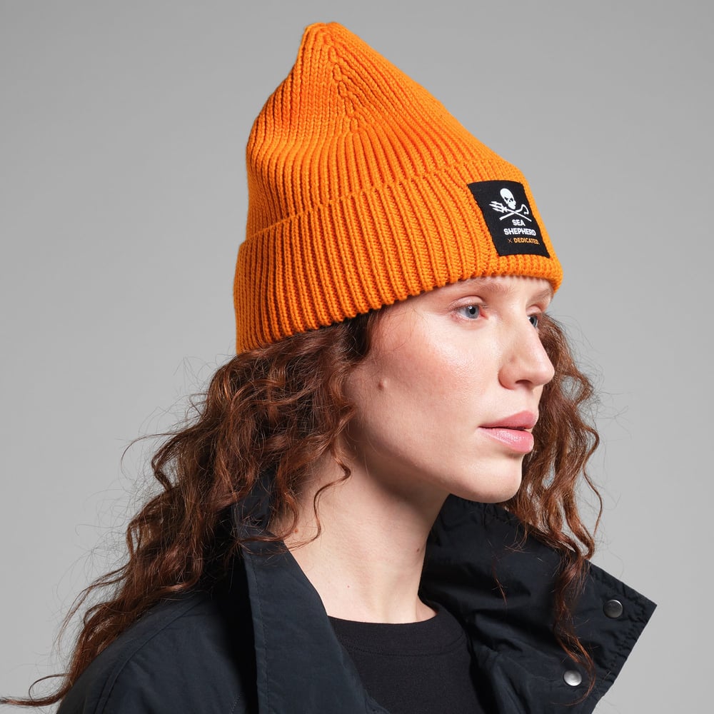 Beanie Hemavan Jolly Patch Safety Orange