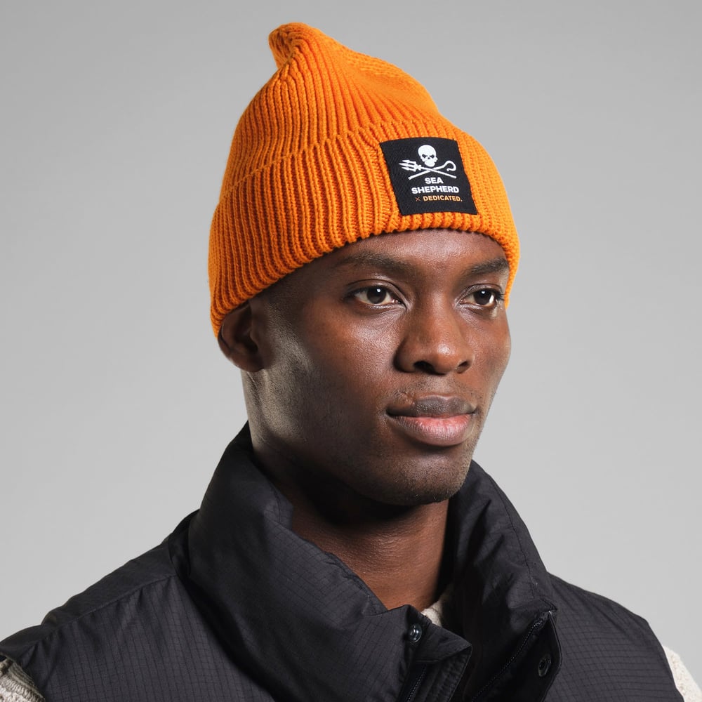 Beanie Hemavan Jolly Patch Safety Orange