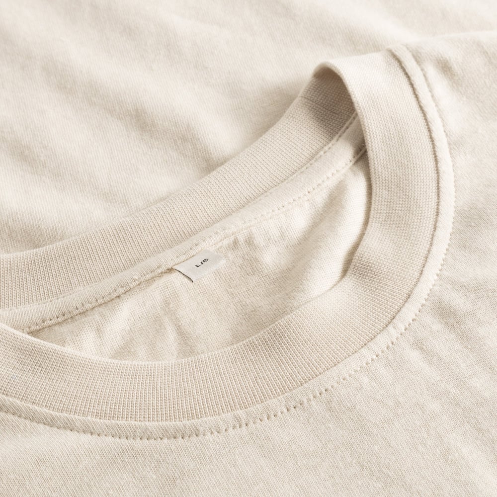 T-shirt Gustavsberg Hemp Dolphin Tail Vanilla White