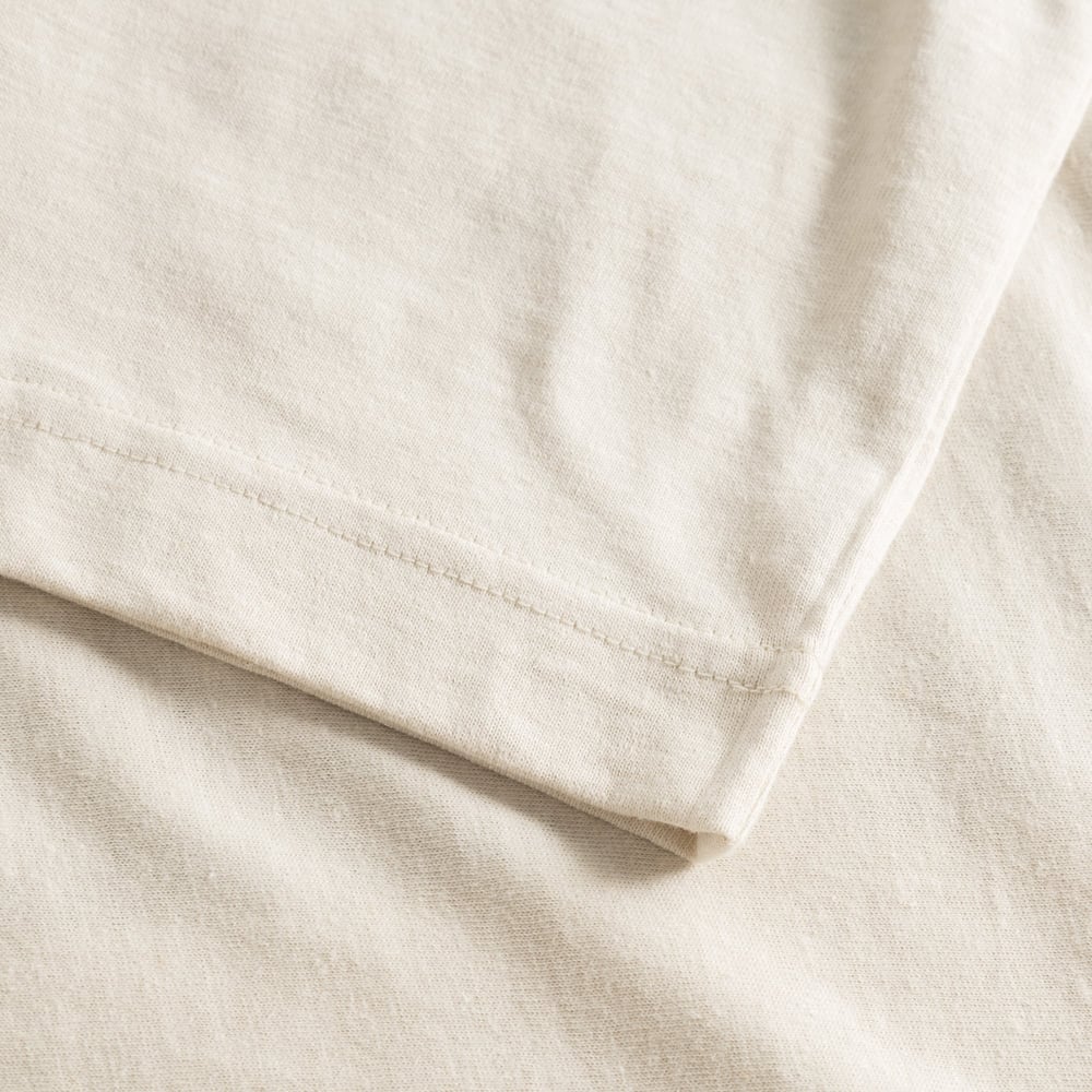 T-shirt Vadstena Hemp Dolphin Tail Vanilla White