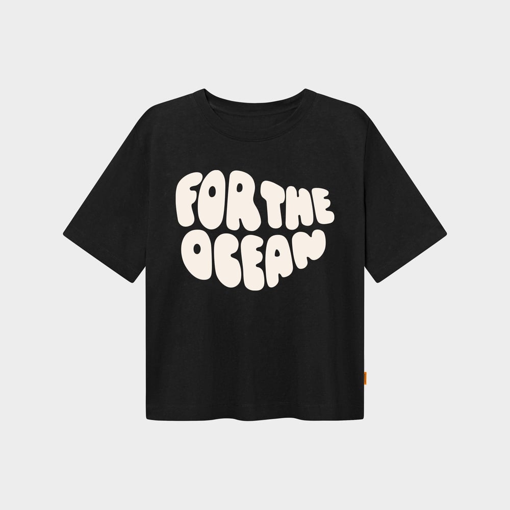 T-shirt Vadstena Hemp For the Ocean Black