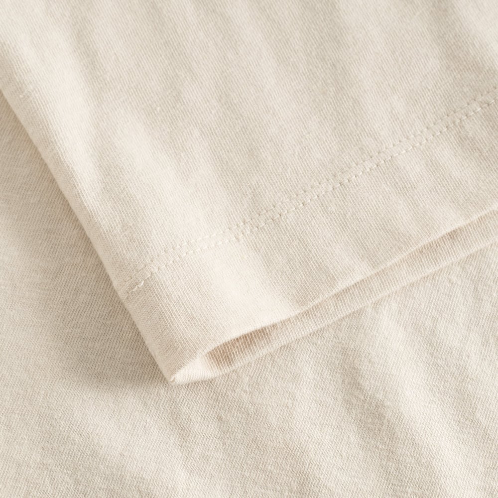 T-shirt Vadstena Hemp For the Ocean Vanilla White