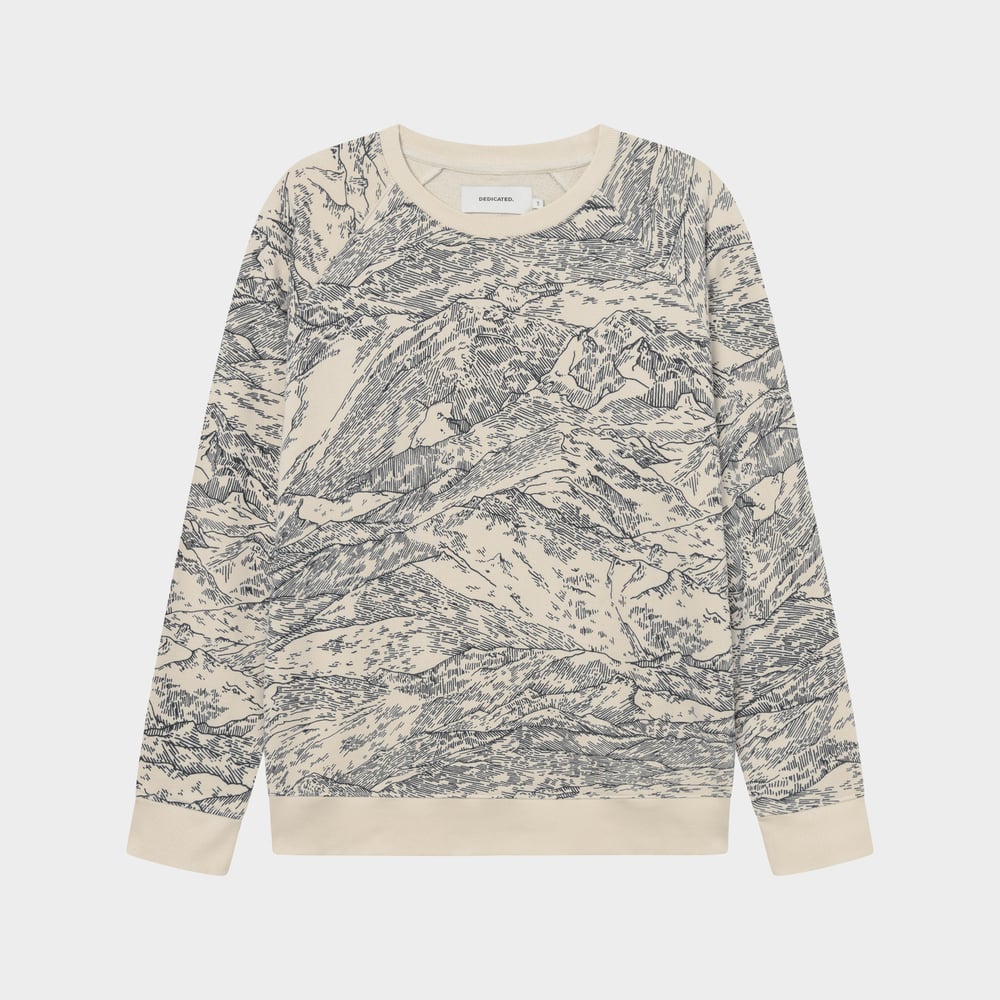 Sweatshirt Malmoe Mountain Horizon Oat White