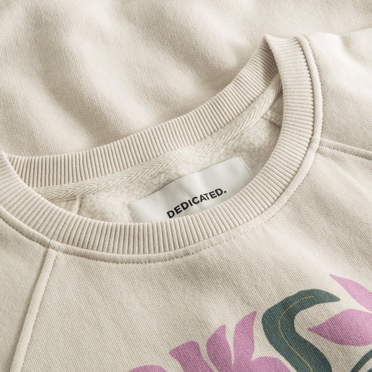 Sweatshirt Ystad Daisy Block Oat White